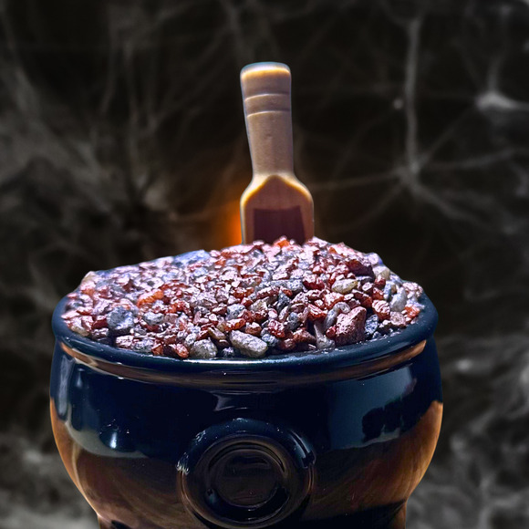 Zombie Trophy Wife Sizzling Room Salt Crystal Potpourri: Orange Patchouli Sugar - Picture 5 of 10